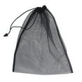 thumbnail image 4 of Shoe Bags, Mesh 2 Pcs Reusable Sports Equipment Bag Black Secure Drawstring  For Outdoor, 4 of 8