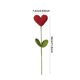 thumbnail image 3 of Ramo de flores de ganchillo con forma de corazón y tallos verdes | Arreglo floral artificial de 5 piezas para San Valentín, bodas o decoración del hogar | Ramo de punto rojo y verde para centros de, 3 of 9