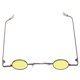 thumbnail image 4 of GOOHOCHY Gafas de sol pequeñas con montura redonda, gafas creativas, gafas decorativas para fiestas, gafas de playa para hombres y mujeres (amarillo), 4 of 7