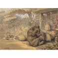 thumbnail image 3 of Samuel Howitt 18x14 Black Modern Framed Museum Art Print Titled - The Bear and the Bee-Hives, 3 of 5
