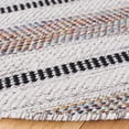 thumbnail image 3 of SAFAVIEH Montauk Raeburn Striped Cotton Area Rug, Grey/Ivory, 6' x 6' Round, 3 of 7