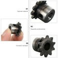 thumbnail image 3 of Finished Bore Sprocket 10 Teeth Machine Metal Sprocket Single Sprocket, 3 of 9