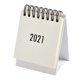 thumbnail image 1 of Mini calendario de escritorio de color sólido 2021 Bobina de metal de pie mensual, 1 of 8