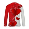 thumbnail image 5 of Valentine's Day T-Shirt for Men, Long Sleeve Graphic Shirts Men, Men Casual Fashion Printing Round Neck Pullover T-Shirt Long Sleeved Tops, 5 of 5