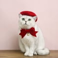thumbnail image 3 of CBFFDC Collier pour Chat Adorable Exquis avec Clochette Collier en Velours Nœud Papillon pour Chaton, 3 of 7