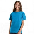 thumbnail image 5 of Couver Youth Boys & Girls Cotton Classic T-Shirt Short Sleeve Crewneck Tee, Teal, Extra Small, 1 Piece, 5 of 9