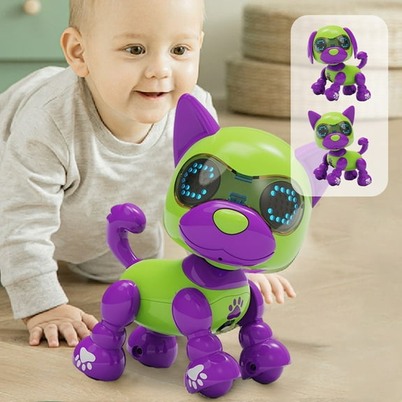 Oefntac Toys for 2 Year Old Boy Children Intelligent Robot Dog Early Learning Toys,Touched Sensor Lights Recording Educational Toys,Electronic Pet Gifts for Boys and Girls