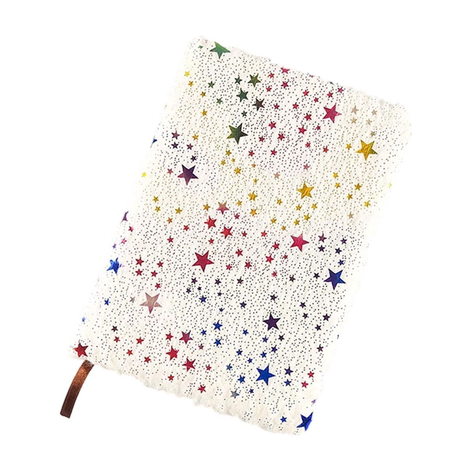 Roiihwy Plushes Cover Notebook 8.3x5.9in, Fluffy Journal for Writing, Birthday Gift for Classroom Essentials, MulticolorB