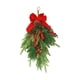 thumbnail image 1 of Guirnaldas navideñas con forma de lágrima,Guirnaldas navideñas con forma de lágrima para decorar la puerta,Corona rústica para puerta de entrada con lazo para festival,Guirnalda de Pequeño, 1 of 8