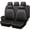 Beige Black, variant on CAR PASS Universal Reflect Piping Leather Car Seat Cover, Fit for suvs,Van,Trucks,Airbag Compatible,Inside Zipper Design and Reserved Opening Holes (Full Set, Black and Grey)