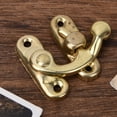 thumbnail image 3 of 30Pcs Small Box Latch Hasps Antique Right Latch Hook Hasp Retro Style Iron Latch Hook Hasp for Jewelry Gift Replacement Screws Antique Right Latch Hook Hasp, 3 of 7