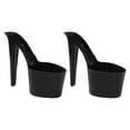 thumbnail image 2 of Flowerpot High Heel Shaped Creative Craft Making Tool Patio  black, 2 of 8