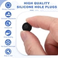 thumbnail image 3 of Uxcell 25 Pcs Tapón de Silicona en Forma de T, Diámetro 5 mm/0.2 Pulgadas, Tapón de Silicona Impermeable Reutilizable, Tapón de Sellado Sólido para Agujeros Redondos en Equipos de Tuberías, Negro, 3 of 7