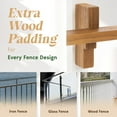 thumbnail image 5 of Half-Round Hanging Bistro Table with Durable Wood Design for Small Balcony Spaces, 5 of 6