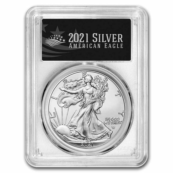 2021 American Silver Eagle (Type 2) MS-70 PCGS (FS, Black Label)