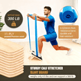 thumbnail image 5 of PIERCINGFUN Portable Wooden Slant Board for Calf Stretching, Adjustable Incline Board for Knees Ankle Heel Feet Leg with Training Poster & Resistance Bands, 5 of 7