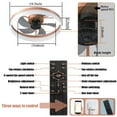 thumbnail image 2 of Jopath 20" Rose Gold Ceiling Fan Light, Dimmable and Adjustable Color Temperature, APP and Remote Control, Modern Smart Ceiling Fan for Living Room, Bedroom, and Dining Room (Silent/6-Speed/), 2 of 8