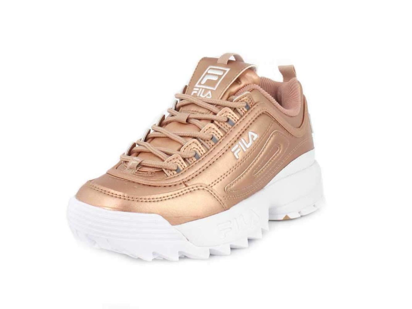 fila rose gold sneakers
