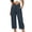 Z65 Dark Gray, variant on Dressy Capri Pants for Women Wide Leg Work Capris Pleated Front Cuffed Hem Business Casual Office Cropped Bottoms with Pockets Brown,XXL