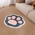 thumbnail image 4 of Alfombra de baño Bañera Cómoda Uña de gato Suave Alfombra de baño peluda Absorbente de agua Piscina de felpa Alfombra gris Soledad alfombra de baño, 4 of 7