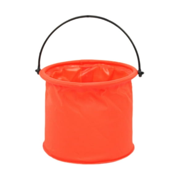 segolike Foldable Bucket Paint Brush Washer Bucket for Outdoor Sketching Paint Lovers Orange
