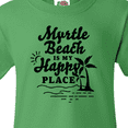 thumbnail image 4 of Inktastic Myrtle Beach is My Happy Place with Palm Trees Youth T-Shirt, 4 of 5