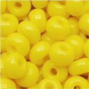 Czech Seed Beads 6/0 Sunshine Yellow Opaque (1 Ounce)