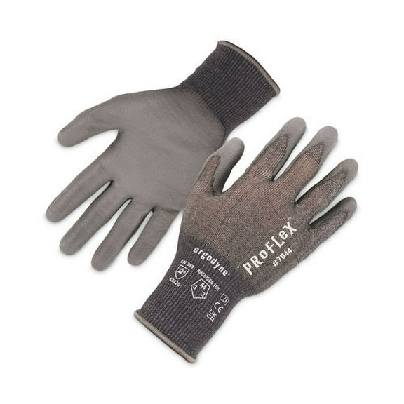 Proflex 7044 Ansi A4 Pu Coated Cr Gloves, Gray, 2x-large, Pair, Ships In 1-3 Business Days