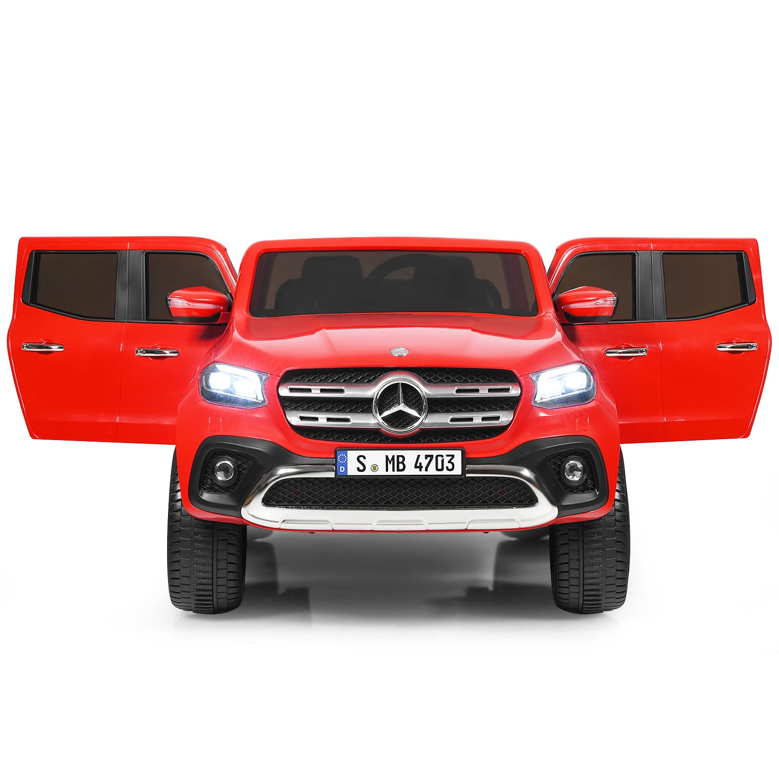 Topbuy Licensed Benz Car Powered Ride-On Toy with Remote Control