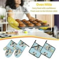 thumbnail image 5 of Naloa A Funny Little Dalmatian Puppy Oven Mitts and Pot Holders 4 pcs Set, Cooking Baking Grilling Kitchen Oven Glove for Cooking, 5 of 6