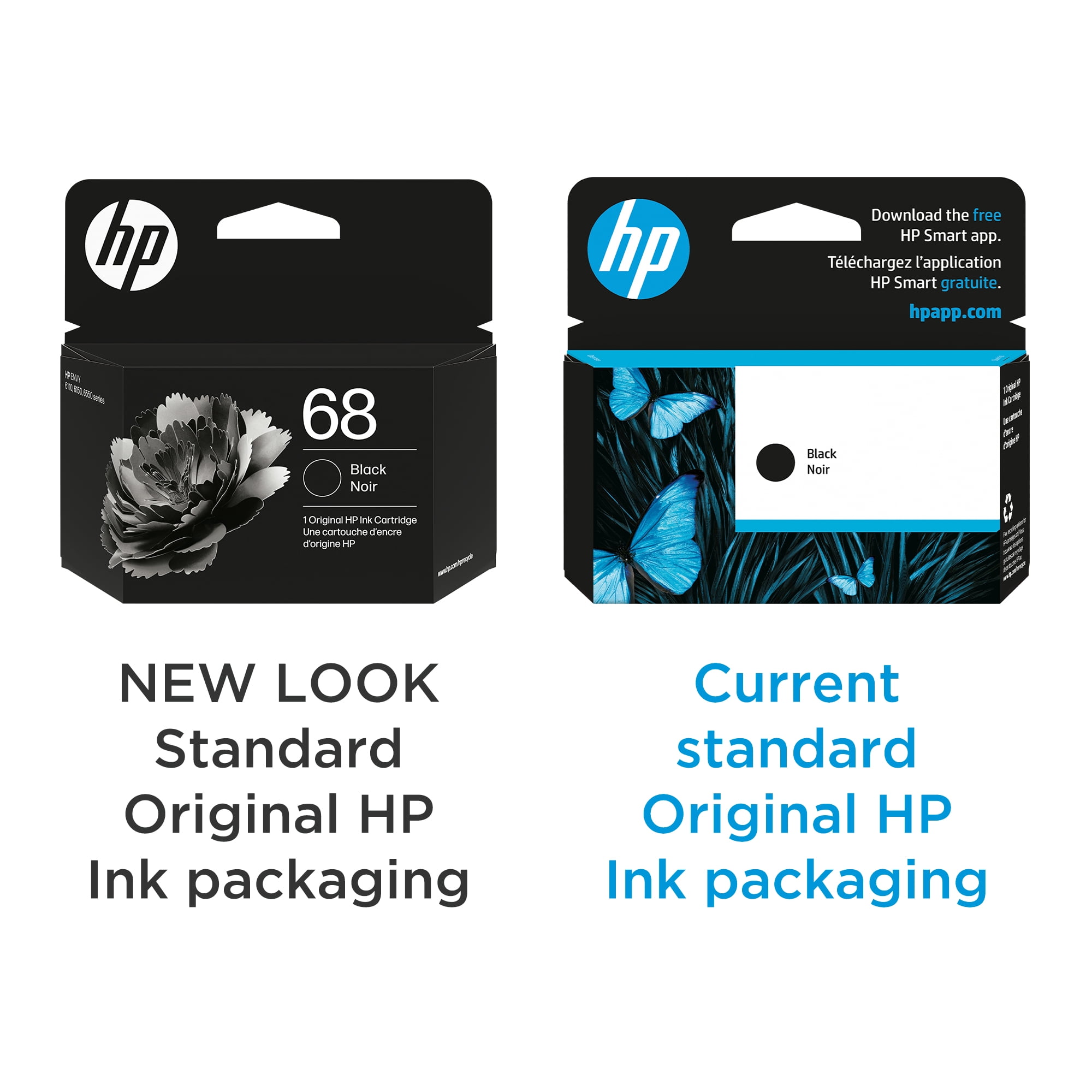 HP 68 Black Original Ink Cartridge, ~160 pages, 7FP21TN