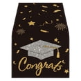 thumbnail image 2 of FENGGHAO Class of 2026 Graduation Table Runner Congrats Grad College High School Party Decor Linen-Like Polyester 13x72 Inch, 2 of 7