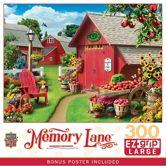 Memory Lane - Monarch Orchards 300 Piece EZ Grip Puzzle
