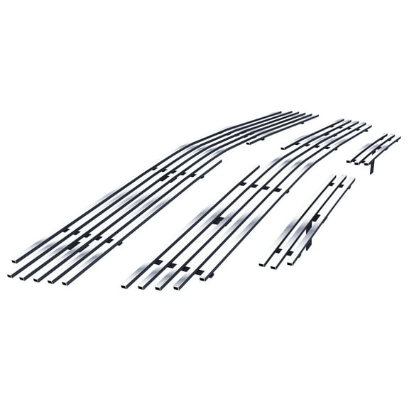 APS Premium Stainless Steel Chrome Billet Grille Grill Compatible with Chevy Silverado 1500 HD 2003-2005 & 03-04 2500 3500 & 02-06 Avalanche Without Body Cladding Combo N19-A57676C