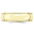 thumbnail image 3 of Primal Gold 10 Karat Yellow Gold 6mm Milgrain Half Round Band Size 9.5, 3 of 6