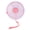 Pink, variant on BOKYAN Snack Container Round Rotating Divided PP ABS Leak Proof Portable Snack Storage Box for Outdoor Home Picnic Candy Organizer, Pink, 7.48 inches / 19 cm