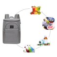 thumbnail image 2 of Bolsa deportiva mochila 18L Kusrkot fiambrera con cremallera y bolsillo gris, 2 of 8