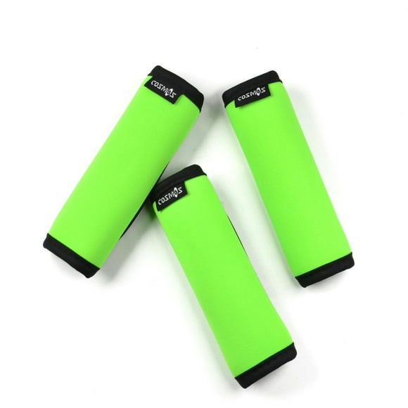 Cosmos Pack of 3 Neoprene Luggage Handle Wrap Handle Grip Luggage Identifier for Travel Bag Luggage Suitcase (Green Color)