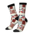 thumbnail image 1 of Fotbe Patchwork In Country Style Calcetas Largas con Estampado para Hombre y Mujer – Calcetas de Compresión Transpirables y Elásticas, Viajar y Uso Diario Talla 5-11, 1 of 6