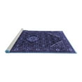 thumbnail image 2 of Ahgly Company Machine Washable Indoor Square Persian Blue Traditional Area Rugs, 5' Square, 2 of 4