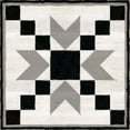 thumbnail image 2 of Reed, Tara 20x20 White Modern Wood Framed Museum Art Print Titled - Black  and White Quilt Block XI, 2 of 4