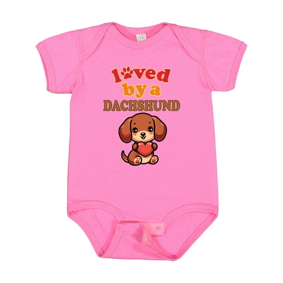 Inktastic Dachshund Mom Puppy Boys or Girls Baby Bodysuit