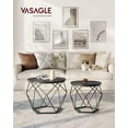 thumbnail image 3 of Boutique Home Modern Geometric Design Round Coffee Accent Tables, Set of 2 Side Tables, 3 of 7