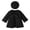 Black, variant on Gubotare Baby Girls Dressy Coat with Beret Bow Jacket Toddler Kids Winter Outerwear Set 9 12 Months (Black,9-12 Months)