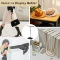 thumbnail image 6 of T Bar Purse Display Stand Handbag Rack,Adjustable Height Black Tabletop Hook Hanging Jewelry Stands,Stainless Steel Handbag Holder for Scarf, Necklace,Tie, 6 of 6