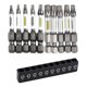 thumbnail image 4 of 1/4 Screwdriver Bit Set Magnetic 635mm D2 Alloy Steel Impact Cross Hexagonal Torx With Bit Holder For Socket Switch Hand Tool, 4 of 5