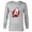 Athletic Heather, variant on Marvel Avengers Silver and Red Logo - Long Sleeve T-Shirt for Men - Customized-White