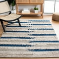 thumbnail image 2 of SAFAVIEH Natura Proinsias Striped Cotton Area Rug, Beige/Navy, 8' x 10', 2 of 11