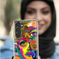 thumbnail image 5 of MUNDAZE Samsung Galaxy A52 Shockproof Clear Hybrid Protective Phone Case Neon Psychedelic Hippie One Eye Pop Art Cover, 5 of 5