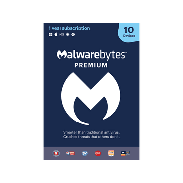 Malwarebytes Premium - 10 Devices / 1 Year - Key Card
